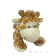 Jouet girafe en peluche accroupi